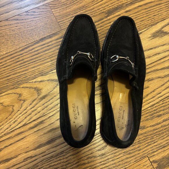 Gucci Suede Horsebit Loafers - Picture 5 of 7
